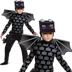 Kinderkostuum Ender Dragon uit het spel Minecraft 137–149 cm (10–12 jaar)