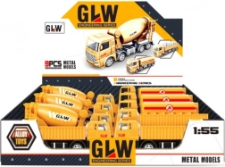 Metalen model van een vrachtwagen