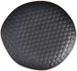 Keramisch dessertbord TEA TIME 16,5 × 15 cm, zwart