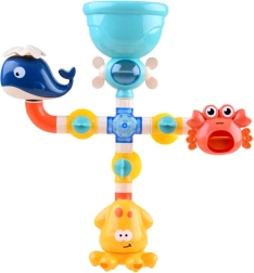 Badkuipspeeltje waterlabyrint met zeedieren