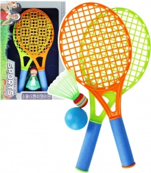 Kinder-badmintonset met shuttle en bal