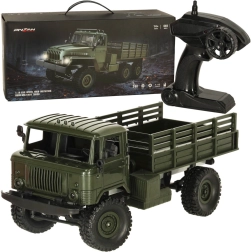 Op afstand bestuurbare militaire vrachtwagen Off-Road 4WD 1:16 RTR