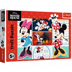 Puzzel 100 stukjes Vrolijke MINNIE DISNEY van Trefl