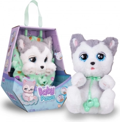 Baby Paws interactief pluchen puppy met draagtas