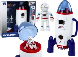 Ruimteraket Openende astronauten Ruimtevoertuig Lichten Geluiden