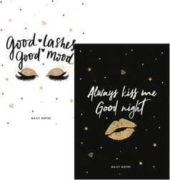 Schetsboek A5 SHKOLYARYK Kisses, dotted raster, 48 vellen