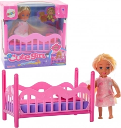 Set mini pop in pyjama roze bedje