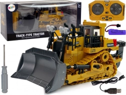 RC bulldozer 2,4 GHz met beweegbaar blad