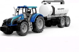 Tractor op traagheidsaandrijving met aanhanger