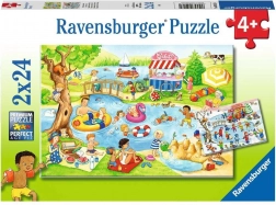 Ravensburger puzzel Plezier bij de vijver 2×24 stukjes
