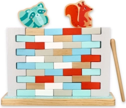 Houten balansspel BREK DE MUUR NIET