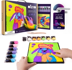 Okto konijntje – knutselset om op canvas te schilderen 30 × 30 cm