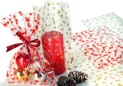 Transparante cellofaanzak Star 25x40 cm