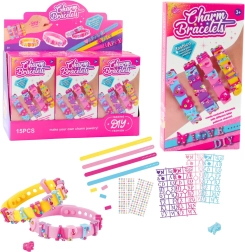 DIY-set armbanden met letterbedels – 4 verstelbare armbanden