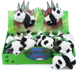 Pluche sleutelhanger panda 12 cm