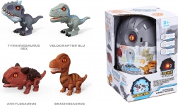 Dinosaurus in ei met licht- en geluidseffecten – bouwset