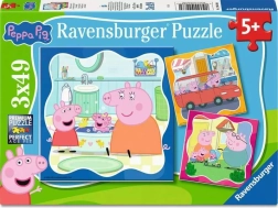 Ravensburger puzzel Peppa Pig – familie op de eerste plaats 3×49 stukjes