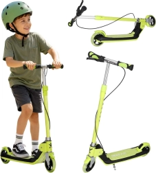Trike Fix kinderstep met vouwfunctie en LED-wielen, neon groen