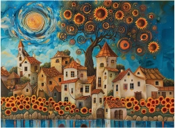 Puzzel Zonnebloemen 1000 stukjes