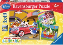 Puzzel RAVENSBURGER MICKEY CLUBHUIS 3×49 stukjes