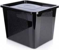 Kunststof opbergbox met deksel 30 l