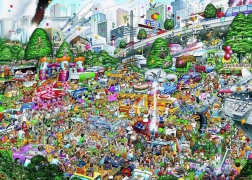 Puzzel Ik hou van rommelmarkt vanuit de kofferbak 1000 stukjes van Gibsons