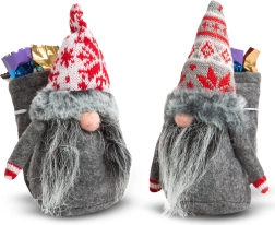 Scandinavische kerstkabouter van textiel - 1 stuk