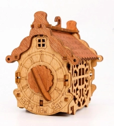 houten puzzel cadeauverpakking gelukkig nieuwjaar