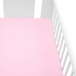 New Baby jersey hoeslaken voor ledikant 120 × 60 cm roze