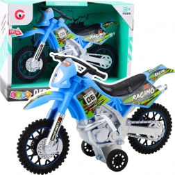 Offroad-motor Blauw met Licht- en Geluidseffecten