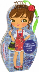 Kleurboek Kleed Portugese poppen ROSA met stickers en geluksarmband