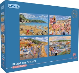 GIBSONS puzzel Aan zee 4×500 stukjes