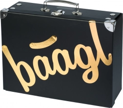 Opvouwbare schoolkoffer Gold met beslag Baagl