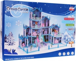 Wintervilla voor poppen met accessoires