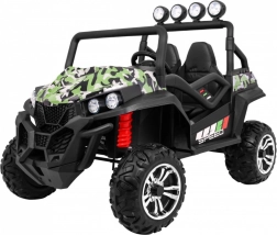 Kinder terreinwagen Grand Buggy 4x4 met camouflage, LED-verlichting en MP3-radio