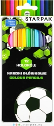 Set kleurpotloden Voetbal 12 stuks