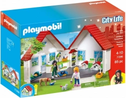 Set figuren City Life draagbare dierenwinkel