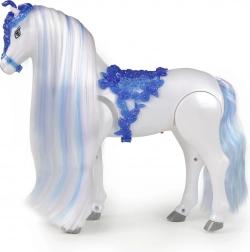 Elektrisch paard met kamhaar Winterrijk