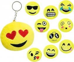 pluchen sleutelhanger Smile 7 cm