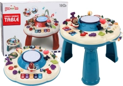 Educatieve Tafel Interactieve Piano Drum Blauw