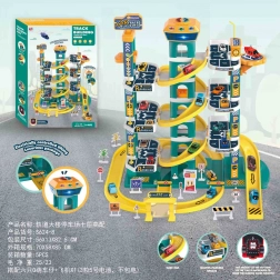 Giga parkeergarage blauw