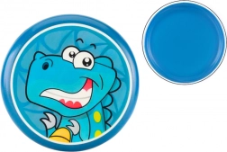 Kinderfrisbee met dinosaurussen 20 cm blauw
