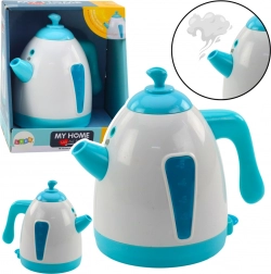 Elektrische kindertheepot met effecten en stoom, turquoise