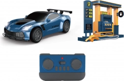 rc auto met rookeffecten en tankstation 22 cm