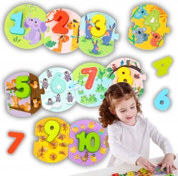 Tooky Toy Montessori educatieve puzzel voor het leren van cijfers