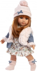 Realistische pop met zacht stoffen lichaam 35 cm Llorens NICOLE