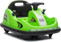 Groene elektrische bumperauto voor kinderen