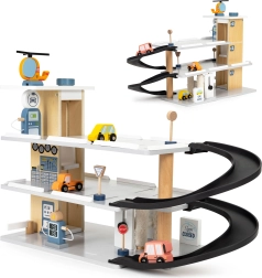 Houten garage met lift en wasstraat ECOTOYS