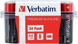 Alkaline batterijen AA 1,5 V VERBATIM, 24 stuks
