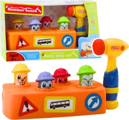 Interactieve hamer met lichtgevende molletjes – bouwplezier voor kinderen